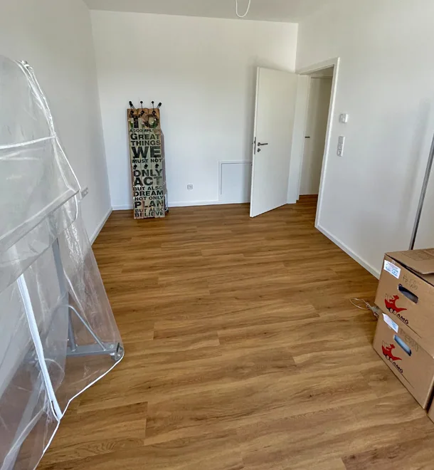 Zimmer vor der Einrichtung